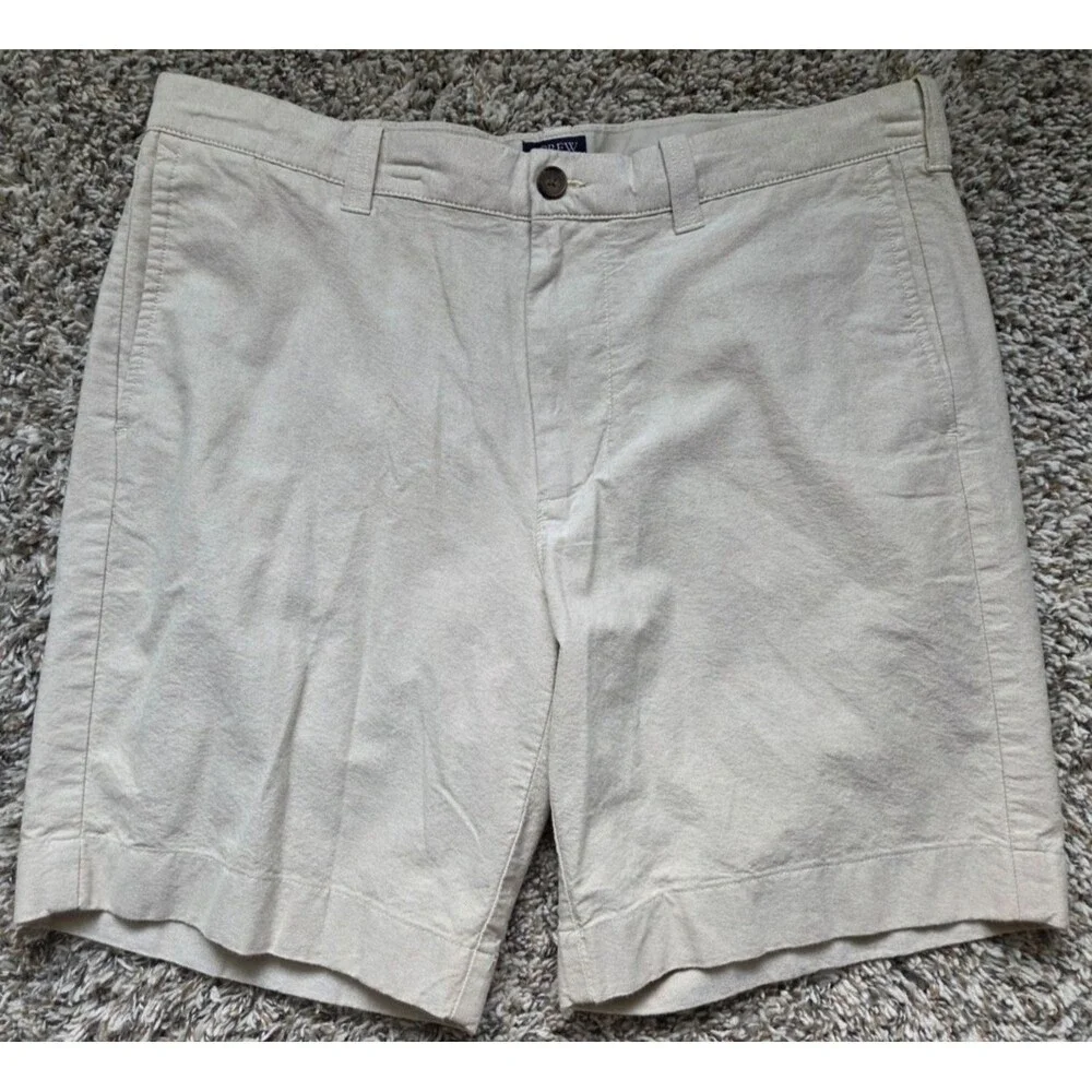 J. Crew Mens Gramercy Chino Shorts Khaki Size 34W